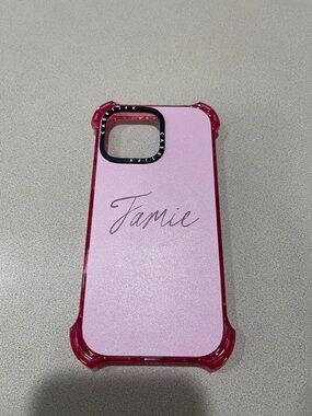 Casetify  Pink  I iPhone 16 Promax Case with pinkTrim - Personalized Jamie